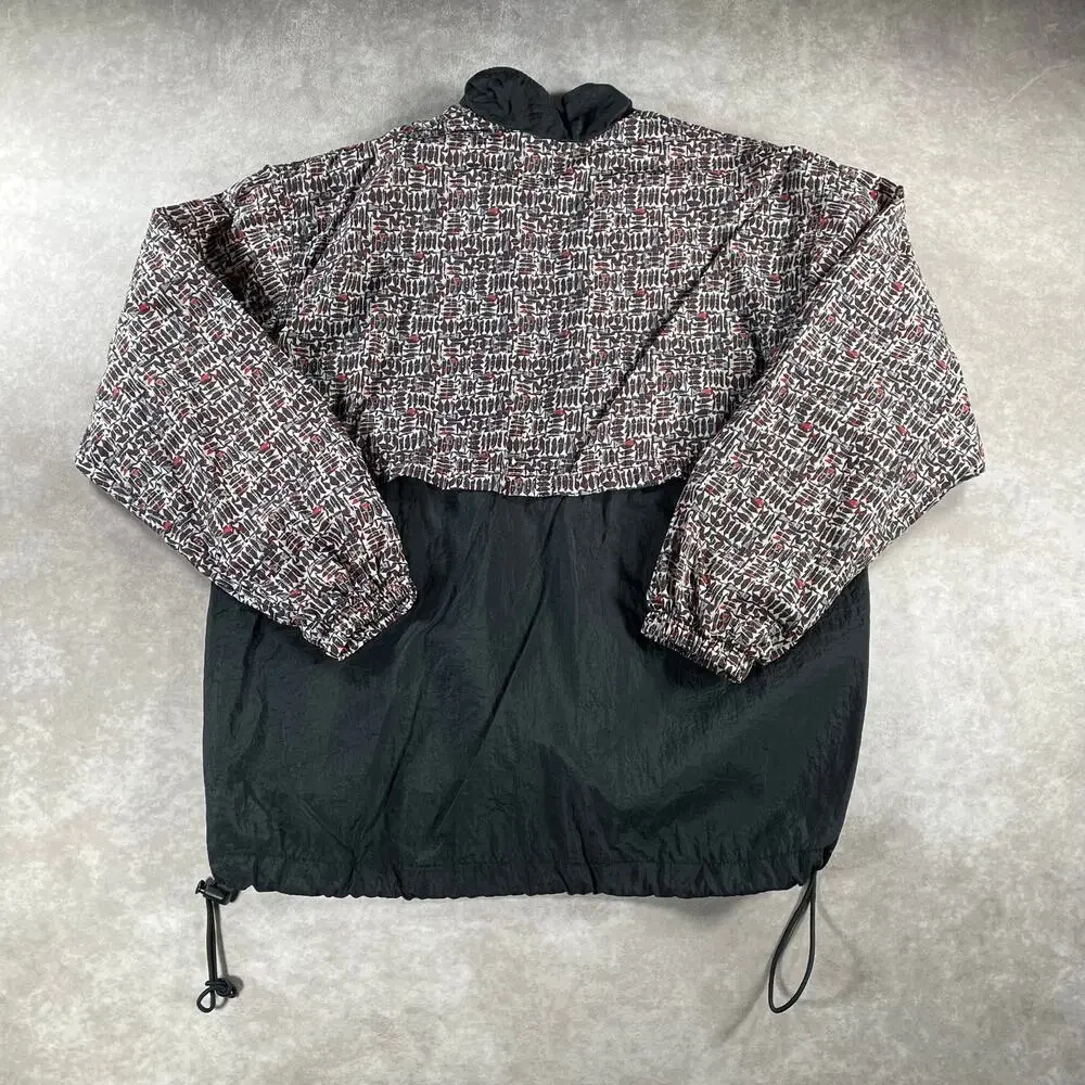 Vintage 90’s Women’s Nike Embroidered Pattern Full Zip Windbreaker Jacket